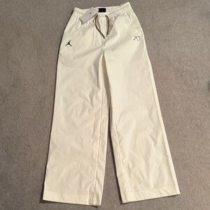 Nike Jordan Jumpman Cream Wide Leg Chino Pants RARE 2021